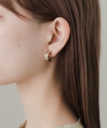 SMELLY | ニュアンスプレートフープイヤリング(イヤリング)