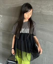 CIAOPANIC TYPY | 【KIDS】【WEB限定】チュールチュニックプリントTee(Tシャツ/カットソー)
