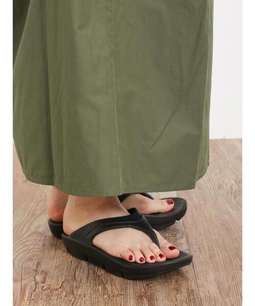 Samansa Mos2(サマンサ モスモス)の「ソフトトングサンダル(サンダル・レディース・ブラック/オフホワイト・L/M/S)」の12枚目の写真