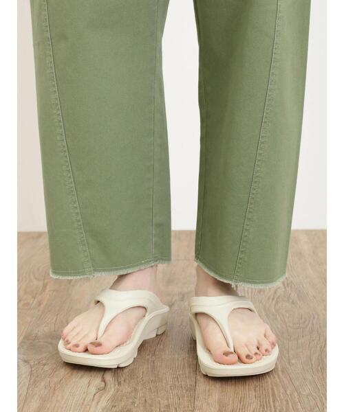 Samansa Mos2(サマンサ モスモス)の「ソフトトングサンダル(サンダル・レディース・ブラック/オフホワイト・L/M/S)」の4枚目の写真