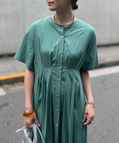 un dix cors（アンディコール）の「ウエストタック半袖シャツ 