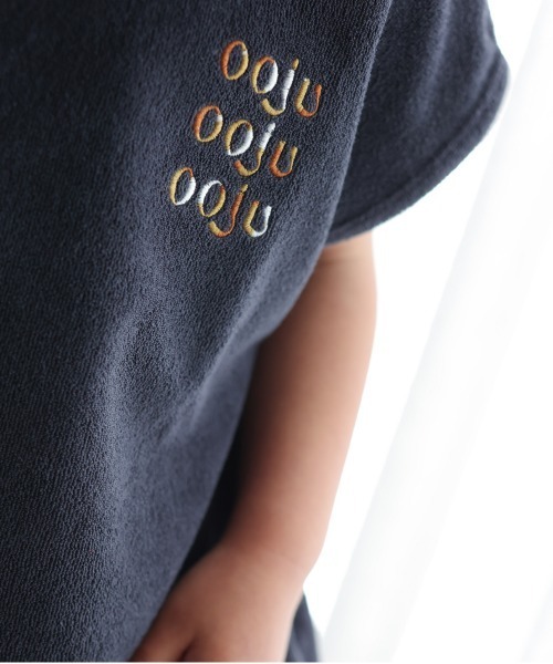 ooju（オージュ）の「【ooju】パイルフレンチスリーブTシャツ（Tシャツ/カットソー・キッズ・グリーン/ネイビー/ピンク・3/2/1/4）」の13枚目の写真