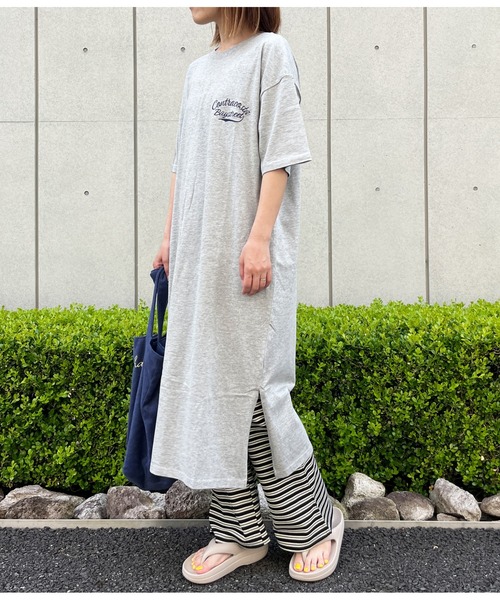 anap mimpi（アナップミンピ）の「ワッフルボーダー ソフトフレア リラックスパンツ（スラックス・レディース・ブルーグリーン/ブラック・FREE）」の6枚目の写真