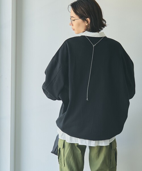SUNNY SPORTS(サニースポーツ)の「SunnySports別注ハートモチーフ刺繍スウェット(スウェット・レディース・ブラック/ナチュラル/ライトピンク・FREE)」の13枚目の写真
