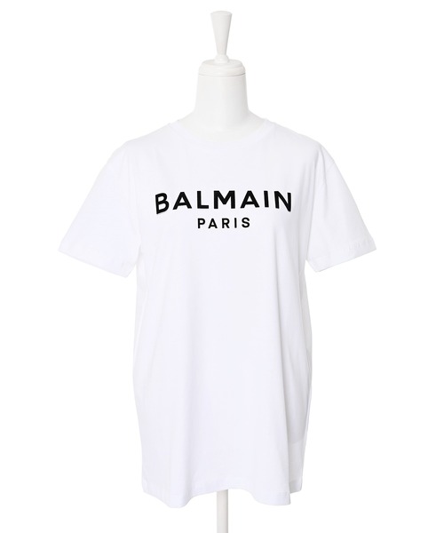 BALMAIN(バルマン)の「【BALMAIN】シルバーシャドーTシャツ(Tシャツ/カットソー・レディース・ブラック/ホワイト・12Y/14Y)」の1枚目の写真