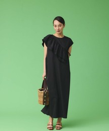 Edit Sheen | 麻調フリル付ワンピース(ワンピース)