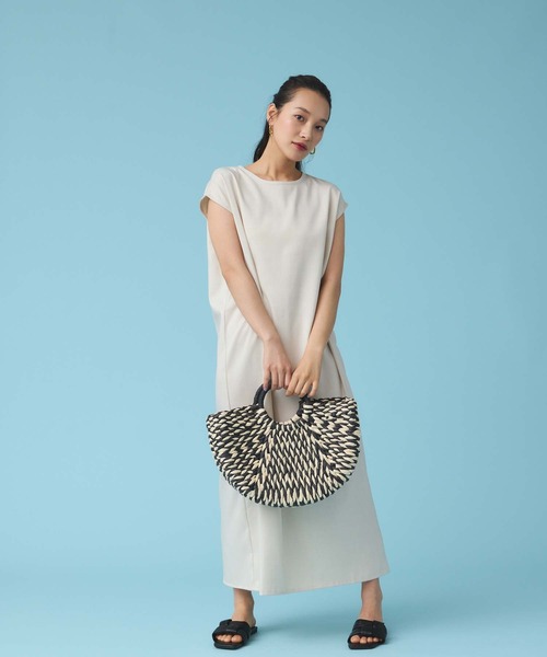 Edit Sheen（エディットシーン）の「麻調フリル付ワンピース（ワンピース・レディース・ライトベージュ/ピンク系その他3/ブラック・M）」の13枚目の写真