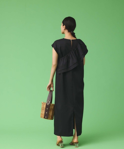 美品✨OLIVE HOUSE 麻100% リネンワンピース マーメイド　フリル 麻調フリル付ワンピース（ワンピース）｜Edit Sheen（エディット