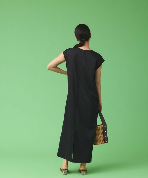 Edit Sheen（エディットシーン）の「麻調フリル付ワンピース（ワンピース・レディース・ライトベージュ/ピンク系その他3/ブラック・M）」の19枚目の写真