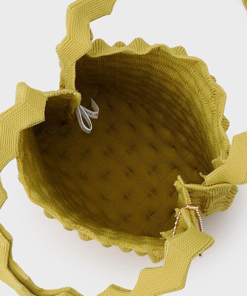 OPAQUE.CLIP（オペークドットクリップ）の「◆ポコポコニットバッグ（ハンドバッグ・レディース・ブルー/ブラック/アイボリー/マスタード・00）」の20枚目の写真