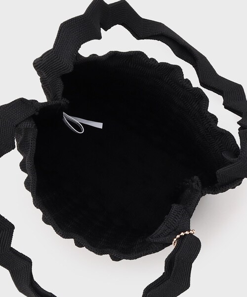 OPAQUE.CLIP（オペークドットクリップ）の「◆ポコポコニットバッグ（ハンドバッグ・レディース・ブルー/ブラック/アイボリー/マスタード・00）」の22枚目の写真