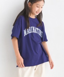 OMNES（オムネス）の「キッズ　バイオポリウォッシュプリント半袖Tシャツ（Tシャツ/カットソー）」