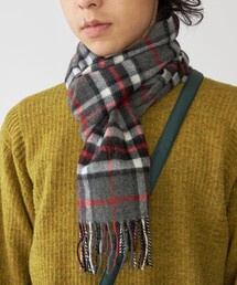 John Scott（ジョンスコット）の「【WEB限定/SHIPS別注】John Scott: ワンポイント ロゴ ラムウール マフラー（マフラー）」