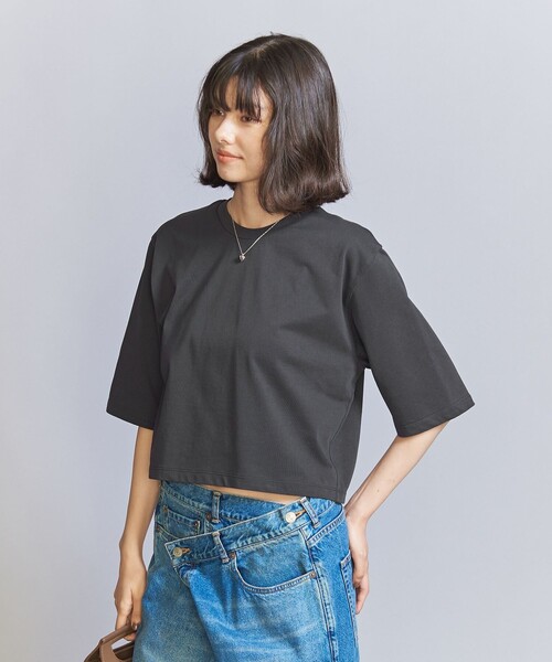 BEAUTY&YOUTH UNITED ARROWS(ビューティーアンドユースユナイテッドアローズ)の「コットン ベーシック Tシャツ(Tシャツ/カットソー・レディース・オフホワイト/ベージュ/ダークグレー・FREE)」の11枚目の写真