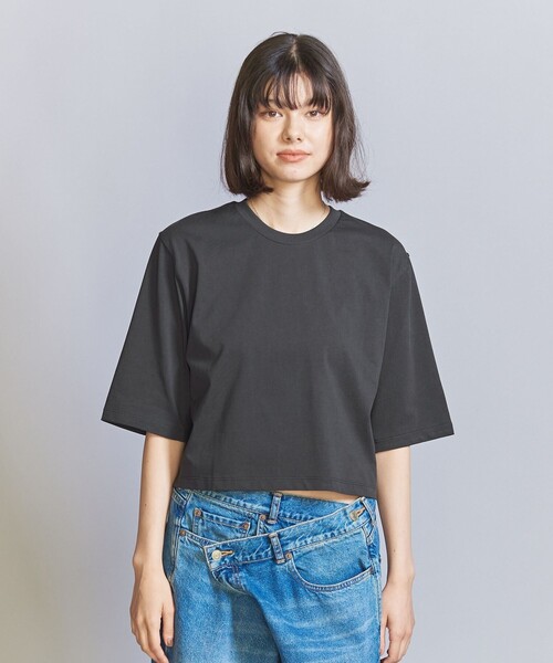 BEAUTY&YOUTH UNITED ARROWS(ビューティーアンドユースユナイテッドアローズ)の「コットン ベーシック Tシャツ(Tシャツ/カットソー・レディース・オフホワイト/ベージュ/ダークグレー・FREE)」の16枚目の写真