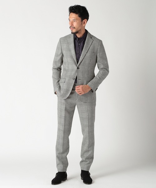 MEN'S BIGI(メンズビギ)の「ウール変形グレンチェックパンツ(セットアップ対応)(スラックス・メンズ・グレー・03/02/01/04)」の18枚目の写真
