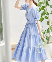 tocco closet | ２ＷＡＹウエストリボン付きティアードワンピース(ワンピース)
