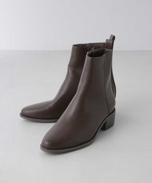 NANO universe（ナノユニバース）の「ミドルブーツ（ブーツ・レディース・ダークブラウン/ブラック・36/37/38）」の3枚目の写真