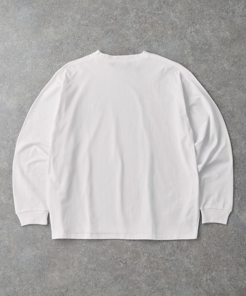 MONO-MART（モノマート）の「PENNEYS/ペニーズ 別注 THE FOX ロゴ ワンポイントワッペン刺繍オーバーサイズTシャツ（Tシャツ/カットソー・レディース・ダークネイビー/ライトグレー/ホワイト系/ブラック/ホワイト/チャコール/ブラウン/グレイッシュベージュ/レッド/ピンク/ブラック系/グレイッシュブルー/チェリーレッド・S/L/M）」の20枚目の写真