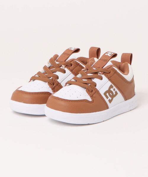 DC SHOES ディーシーシューズ LYNX ZERO ELASTIC SN ベビースニーカー ゴムひも(トドラーリンクスゼロエラスティックSN) DT244603 WBR ホワイト/ブラウン（スニーカー）｜DC SHOES（ディーシーシューズ）