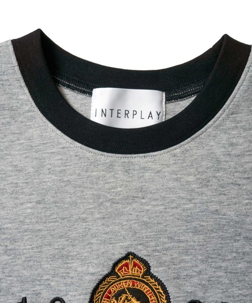 INTERPLAY（インタープレイ）の「【INTERPLAY x AYA】ヴィンテージ刺繍 フレンチ スリーブ（Tシャツ/カットソー・レディース・ブラック/グレー/アッシュグレー・FREE）」の16枚目の写真