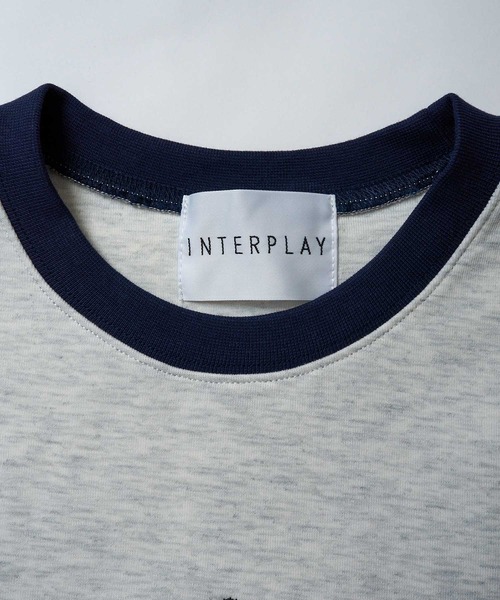 INTERPLAY（インタープレイ）の「【INTERPLAY x AYA】ヴィンテージ刺繍 フレンチ スリーブ（Tシャツ/カットソー・レディース・ブラック/グレー/アッシュグレー・FREE）」の20枚目の写真