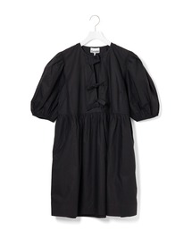 ADAM ET ROPE' | 【GANNI(ガニー)】Cotton Poplin Tie String Mini Dress(ワンピース)