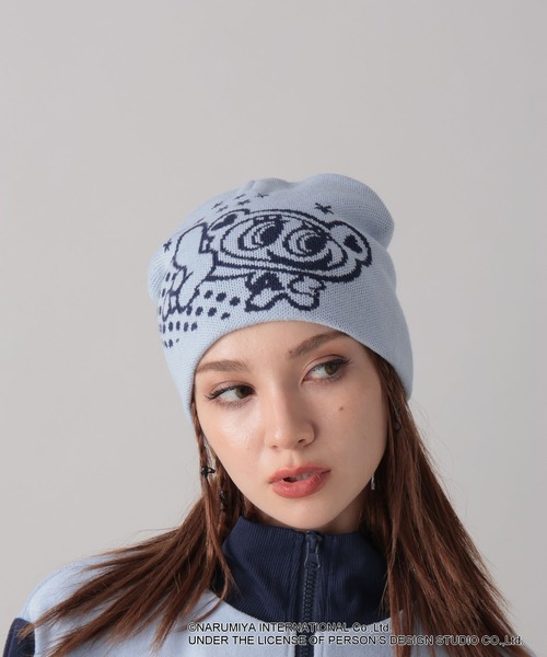 FOREVER 21（フォーエバー トゥエンティーワン）の「【ANGEL BLUE】ビーニー（ニットキャップ/ビーニー・レディース・オフホワイト/ブルー/ブラウン・FREE）」の5枚目の写真