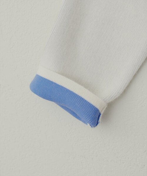 セール】FOX混プレーティングニットジャケット（ノーカラー