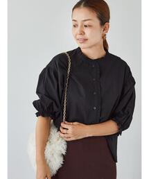 前立てフリルブラウス