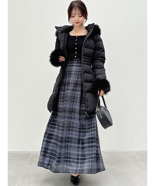 RESEXXY(リゼクシー)の「シャイニーチェックフレアワンピース(ワンピース・レディース・ブルー/ブラック/ピンク・FREE)」の21枚目の写真