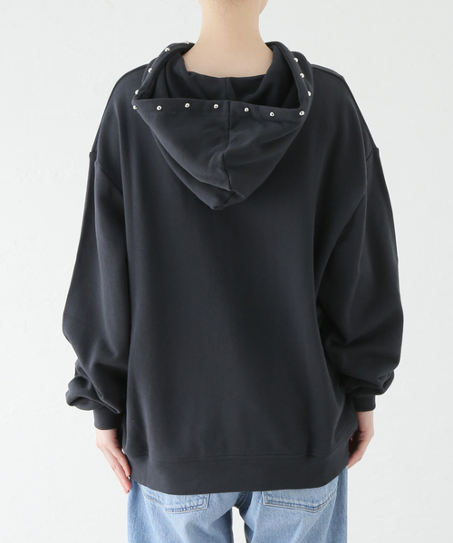 DIME(ダイム)の「【Dime/ダイム】 CURSIVE FRENCH TERRY HOODIE:パーカー(パーカー・レディース・ブラック・SMALL/MEDIUM)」の6枚目の写真