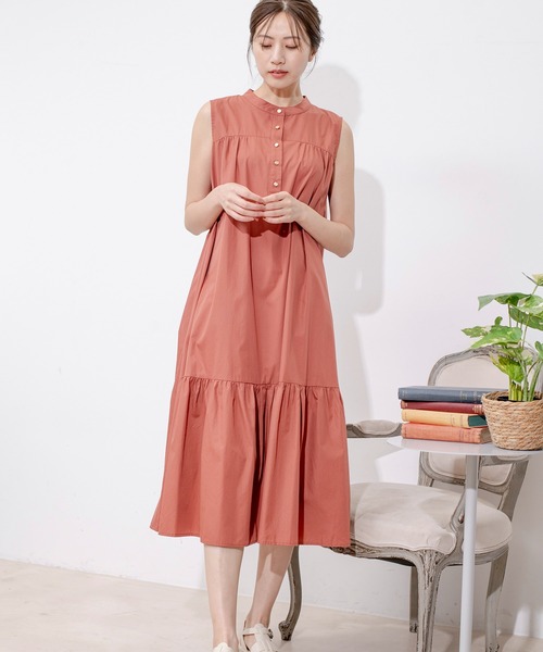 セール】ヘンリーギャザー切替ワンピース（ワンピース）｜Jayro  
