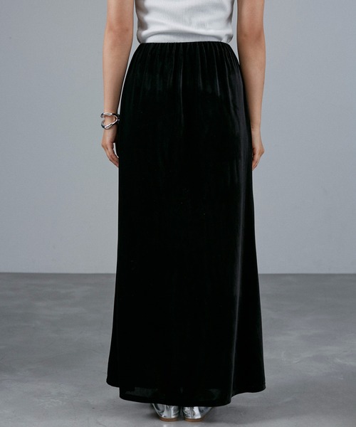 CE'E_SE'E（シーシー）の「ベロアストレートスカート（スカート・レディース・ブラック/ベージュ/ダークブラウン/ネイビー・FREE）」の19枚目の写真