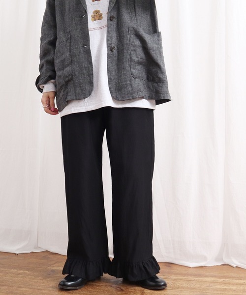 fig London(フィグロンドン)の「●FRILL pants(その他パンツ・レディース・ブラック・FREE)」の10枚目の写真