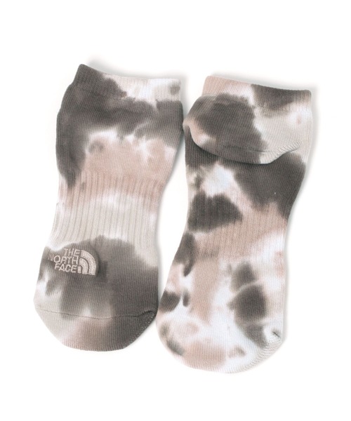 THE NORTH FACE(ザノースフェイス)の「【HEREIAM】THE NORTH FACE/Tie Dye ShortSox(ソックス/靴下・レディース・モカ/ネイビー/パープル・MEDIUM/SMALL)」の2枚目の写真