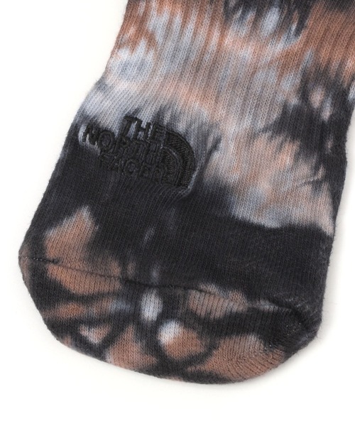 THE NORTH FACE(ザノースフェイス)の「【HEREIAM】THE NORTH FACE/Tie Dye ShortSox(ソックス/靴下・レディース・モカ/ネイビー/パープル・MEDIUM/SMALL)」の5枚目の写真