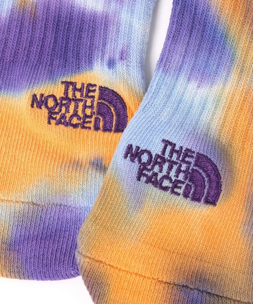 THE NORTH FACE(ザノースフェイス)の「【HEREIAM】THE NORTH FACE/Tie Dye ShortSox(ソックス/靴下・レディース・モカ/ネイビー/パープル・MEDIUM/SMALL)」の8枚目の写真