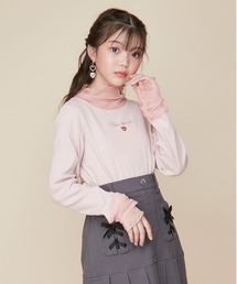 JENNI love | そでチュール切替えリブロンT(Tシャツ/カットソー)