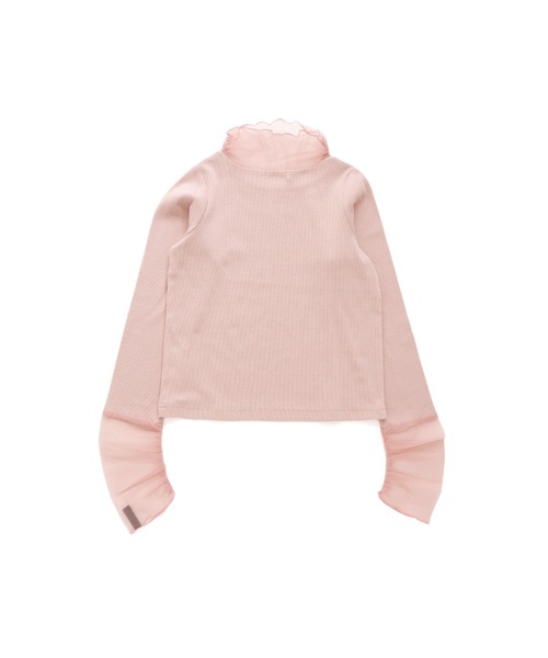 JENNI love（ジェニィラブ）の「そでチュール切替えリブロンT（Tシャツ/カットソー・キッズ・ピンク/アイボリー/ブラック・130cm/140cm/150cm/160cm）」の21枚目の写真