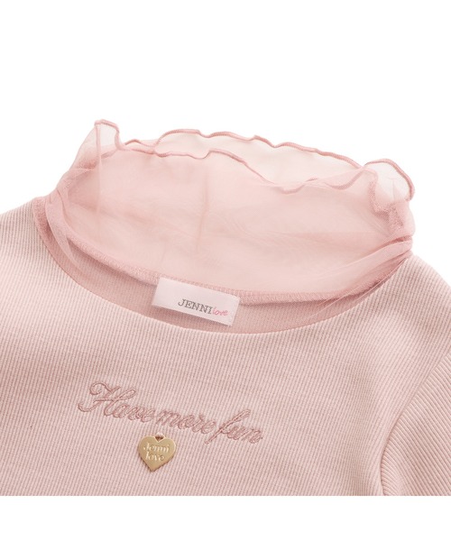 JENNI love（ジェニィラブ）の「そでチュール切替えリブロンT（Tシャツ/カットソー・キッズ・ピンク/アイボリー/ブラック・130cm/140cm/150cm/160cm）」の22枚目の写真
