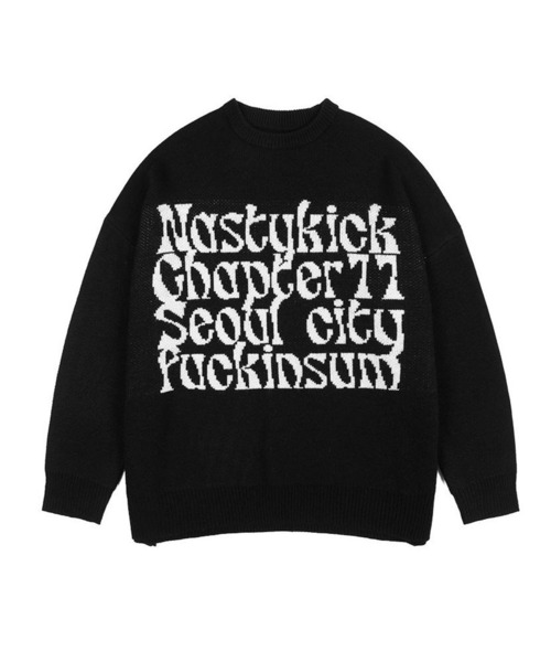 NASTY KICK(ナスティーキック)の「【UNISEX】NASTYKICK/Kinsumニット(ニット/セーター・レディース・チャコール/ブラウン/ブラック・MEDIUM/LARGE)」の21枚目の写真