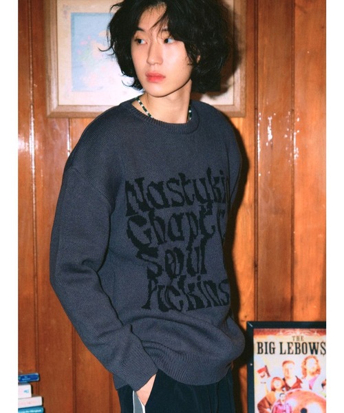 NASTY KICK(ナスティーキック)の「【UNISEX】NASTYKICK/Kinsumニット(ニット/セーター・レディース・チャコール/ブラウン/ブラック・MEDIUM/LARGE)」の13枚目の写真