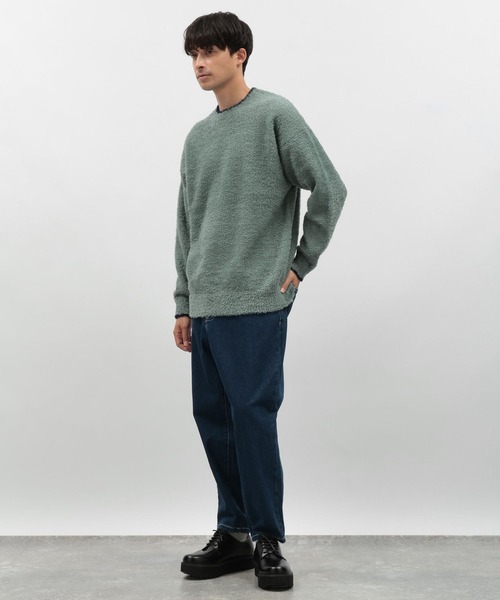 LAKOLE(ラコレ)の「ふわもちニット / 116746(ニット/セーター・メンズ・ブルー/アイボリー/ブラック/グリーン・MEDIUM/LARGE/X-LARGE)」の6枚目の写真