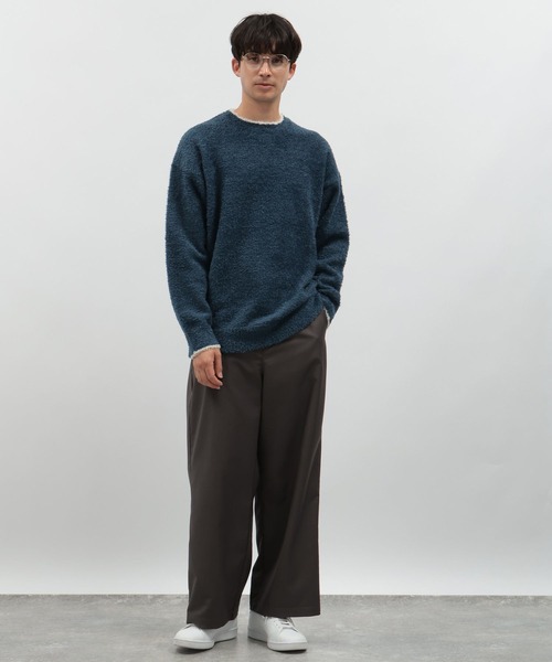 LAKOLE(ラコレ)の「ふわもちニット / 116746(ニット/セーター・メンズ・ブルー/アイボリー/ブラック/グリーン・MEDIUM/LARGE/X-LARGE)」の7枚目の写真