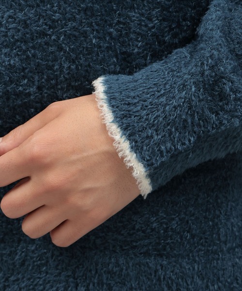 LAKOLE(ラコレ)の「ふわもちニット / 116746(ニット/セーター・メンズ・ブルー/アイボリー/ブラック/グリーン・MEDIUM/LARGE/X-LARGE)」の21枚目の写真