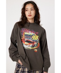 RodeoCrowns グレー 長袖 トップス RODEO CROWNS WIDE BOWL | スウェットライクカラーステッチ