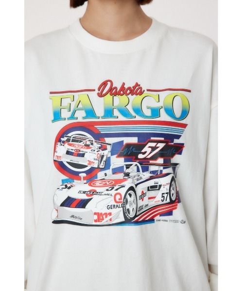 RODEO CROWNS WIDE BOWL(ロデオクラウンズワイドボウル)の「G/O AUTO RACING L/S Tシャツ(Tシャツ/カットソー・レディース・オフホワイト/チャコールグレー/ピンク・FREE)」の18枚目の写真