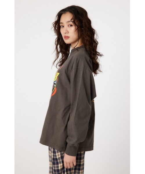 RODEO CROWNS WIDE BOWL(ロデオクラウンズワイドボウル)の「G/O AUTO RACING L/S Tシャツ(Tシャツ/カットソー・レディース・オフホワイト/チャコールグレー/ピンク・FREE)」の22枚目の写真