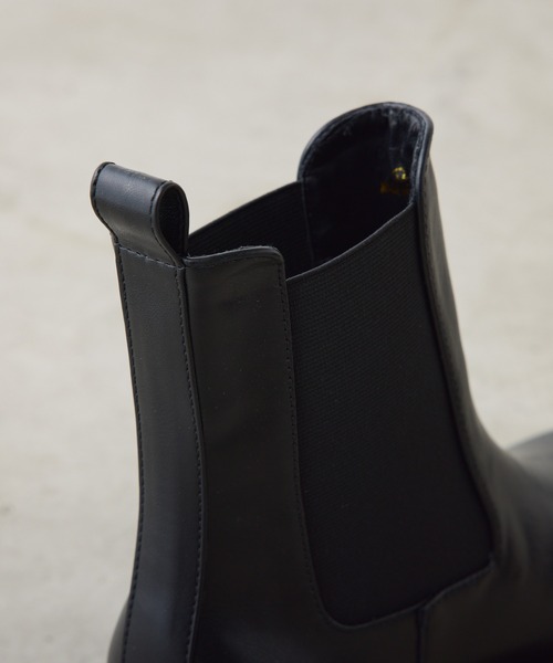 PUAL CE CIN（ピュアルセシン）の「サイドゴアブーツ（ブーツ・レディース・ブラック・SMALL/LARGE/MEDIUM）」の5枚目の写真